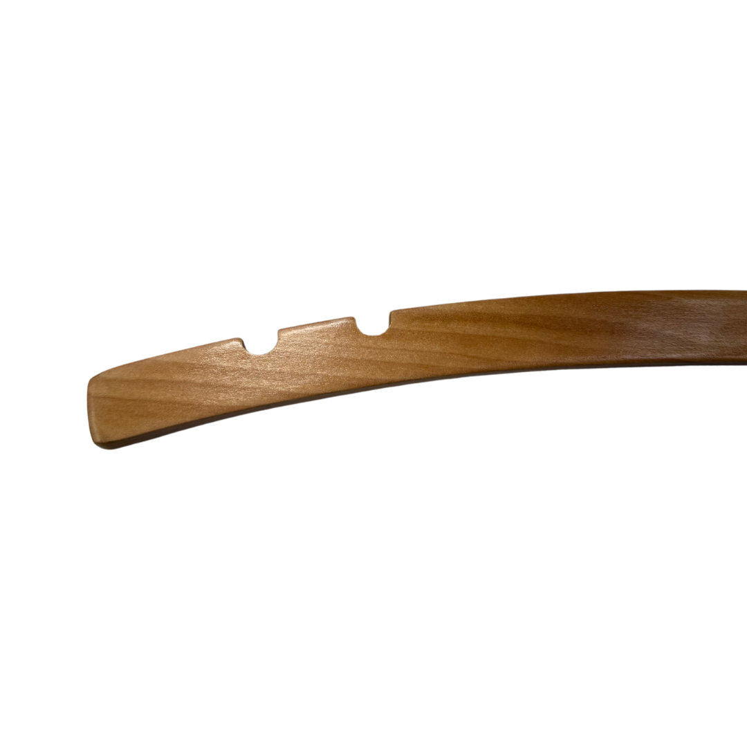 17" Flat Top Hanger with Double Notch in Natural (Case of 100)