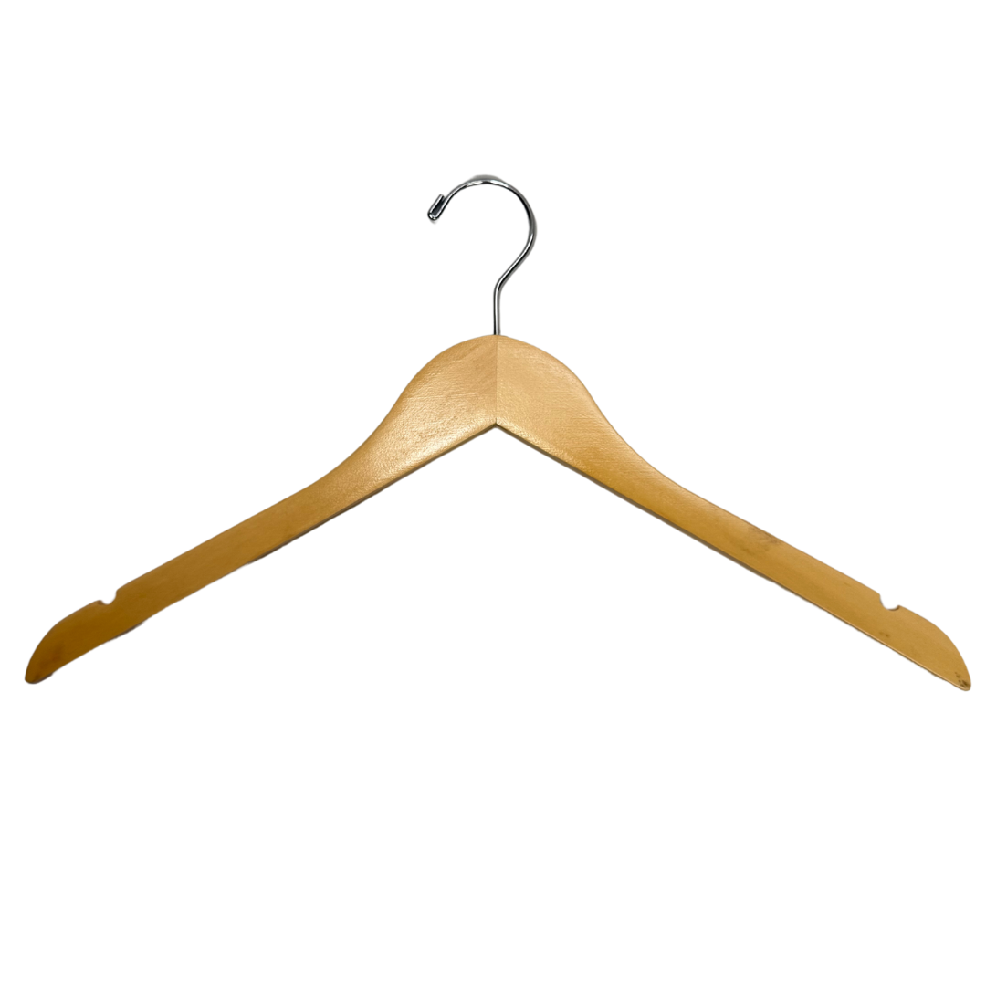 Wood Flat Coat Hangers (Case of 25)