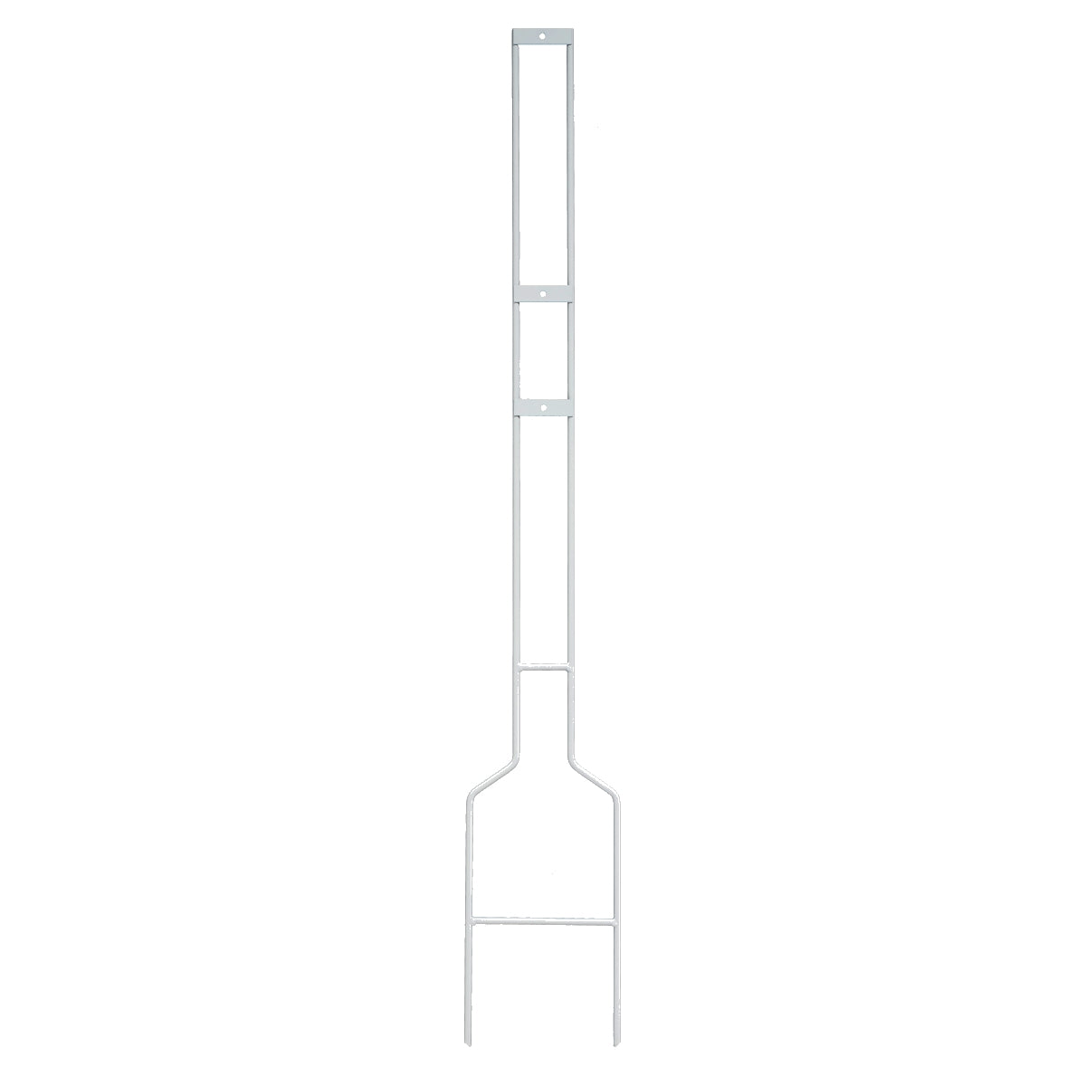 8mm White Step Post For Outdoor Brochure Boxes And Signs (Case of 12)