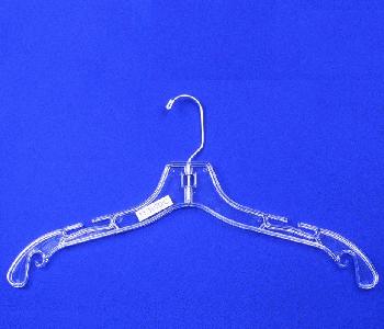 17" Jumbo Weight Dress/Shirt Hanger Clear (Case of 100)