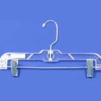 12" Childs Pant/Skirt Hangers Clear (Case of 100)