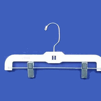 12" Children's Pant/Skirt Hanger White (Case of 100)