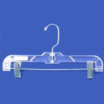 14" Adult Pant/Skirt Hanger Clear (Case of 100)