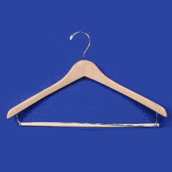 17x.05" Contoured Hanger with Lock Bar Clear (Case of 100)