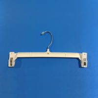 11.5" White Skirt and Pant Hanger With Wire Hook (Case of 100)