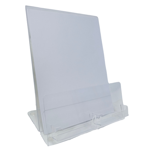 Indoor Brochure Holder with 2 Business Card Holders (Case of 12)