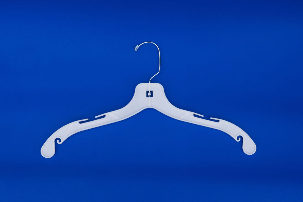 17" Jumbo Weight Dress/Shirt Hanger White (Case of 100)