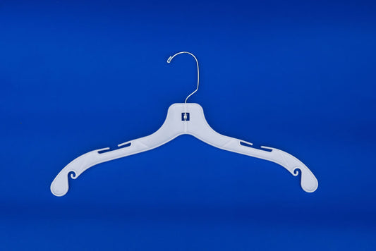 17" Jumbo Weight Dress/Shirt Hanger White (Case of 100)