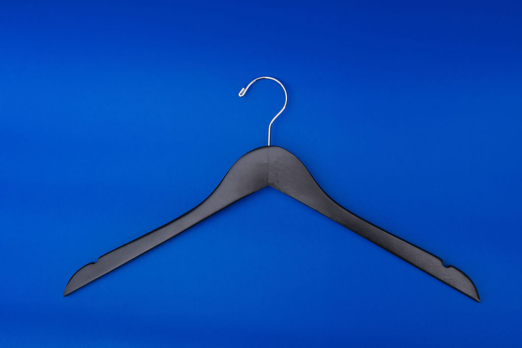 Wood Flat Coat Hangers (Case of 100)