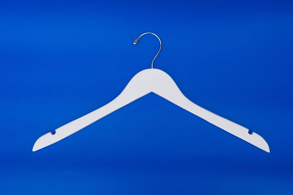 Wood Flat Coat Hangers (Case of 100)