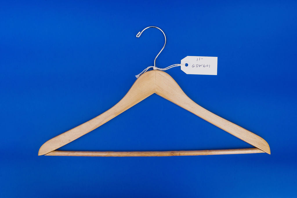 17" Flat Suit Hanger with Pant Bar (Case of 100)