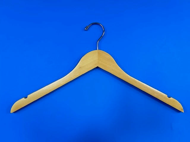 Wood Flat Coat Hangers (Case of 100)